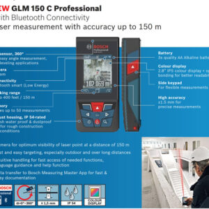 Laser Distance Meter – Bosch GLM 150C